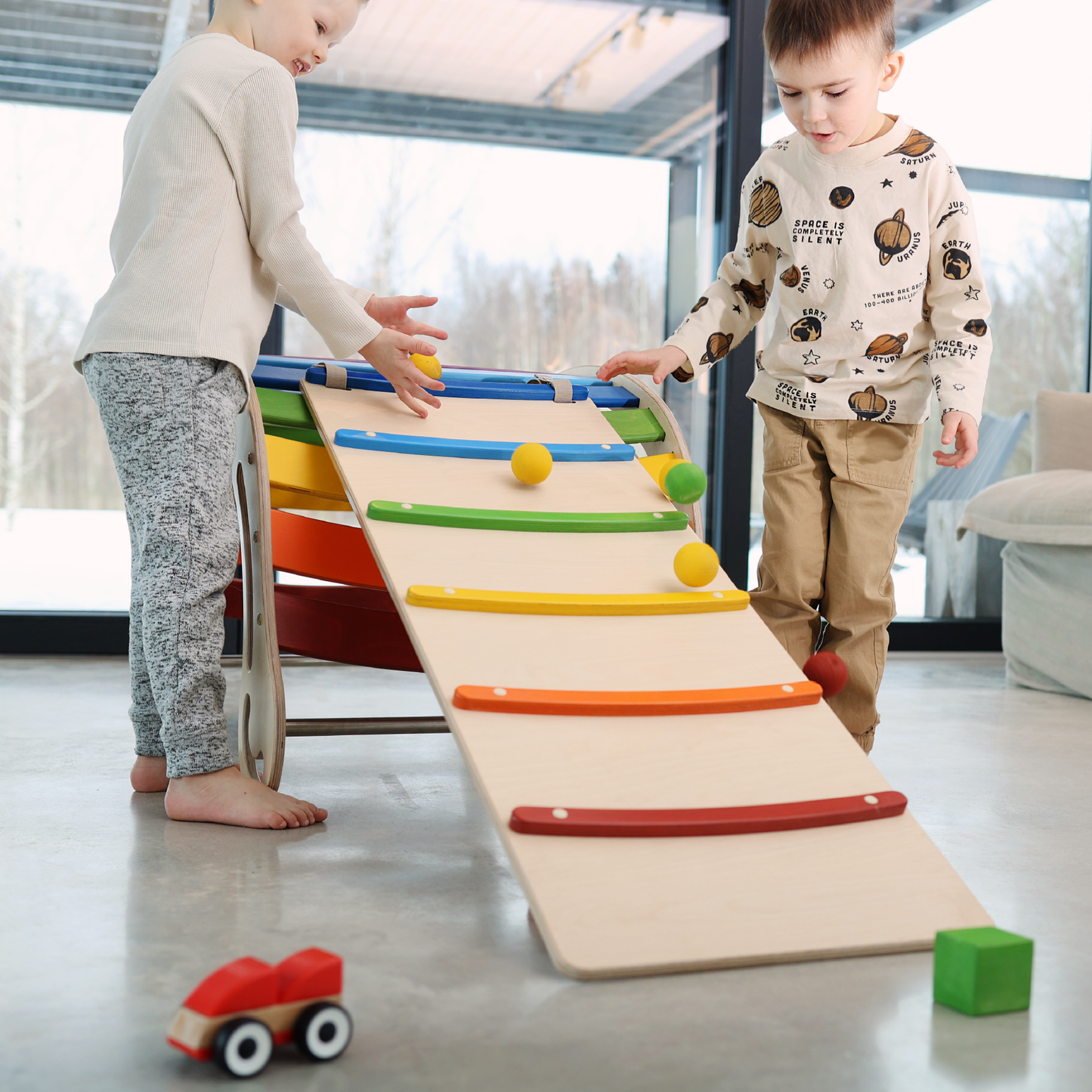 Montessori Rocker XXL Climbing and Sliding Ramp - KateHaa