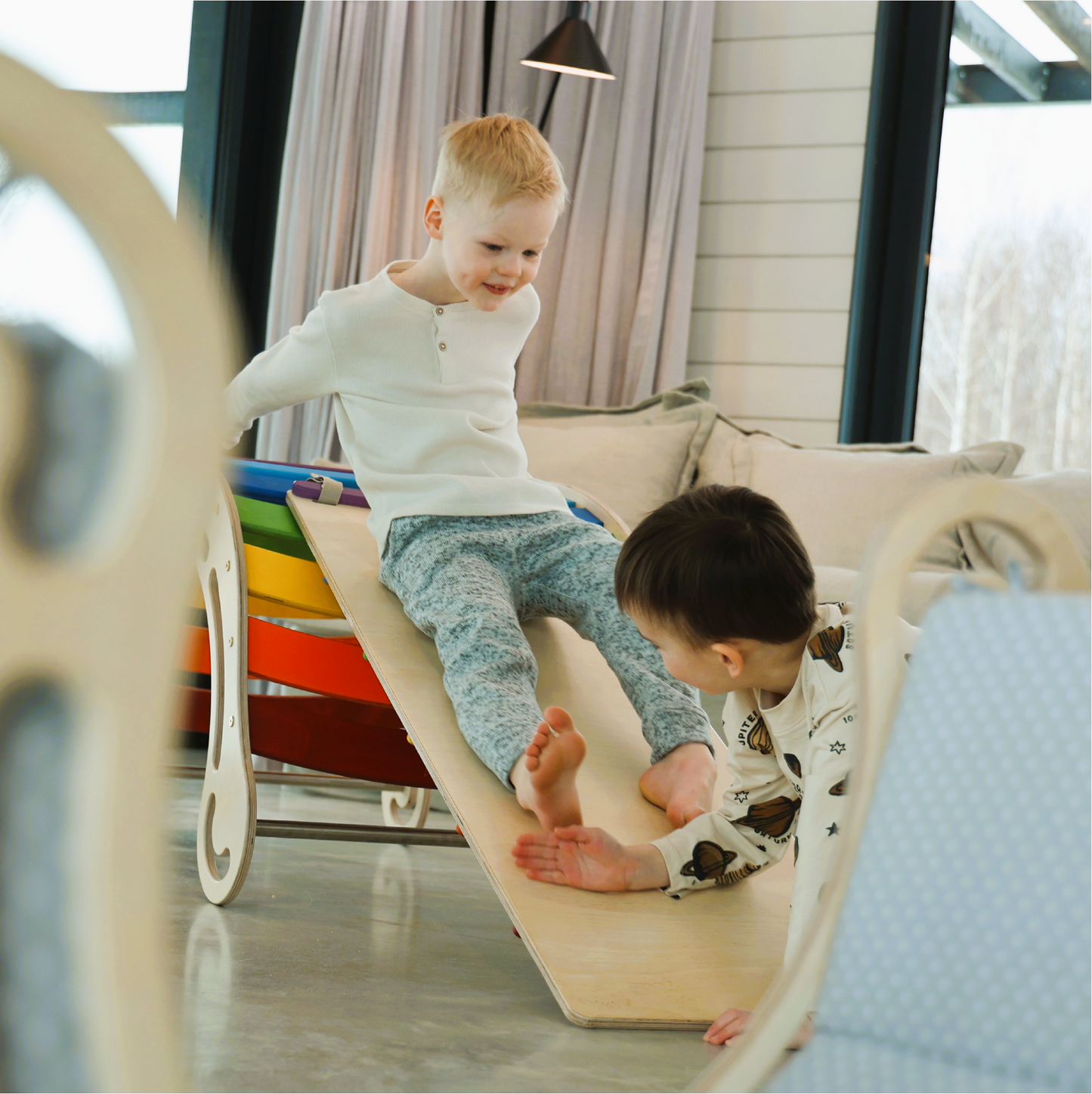Montessori Rocker XXL Climbing and Sliding Ramp - KateHaa