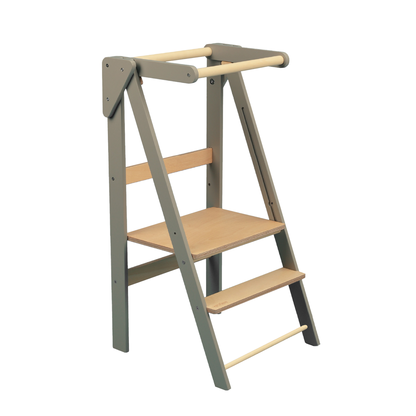 Foldable learning kitchen tower Black