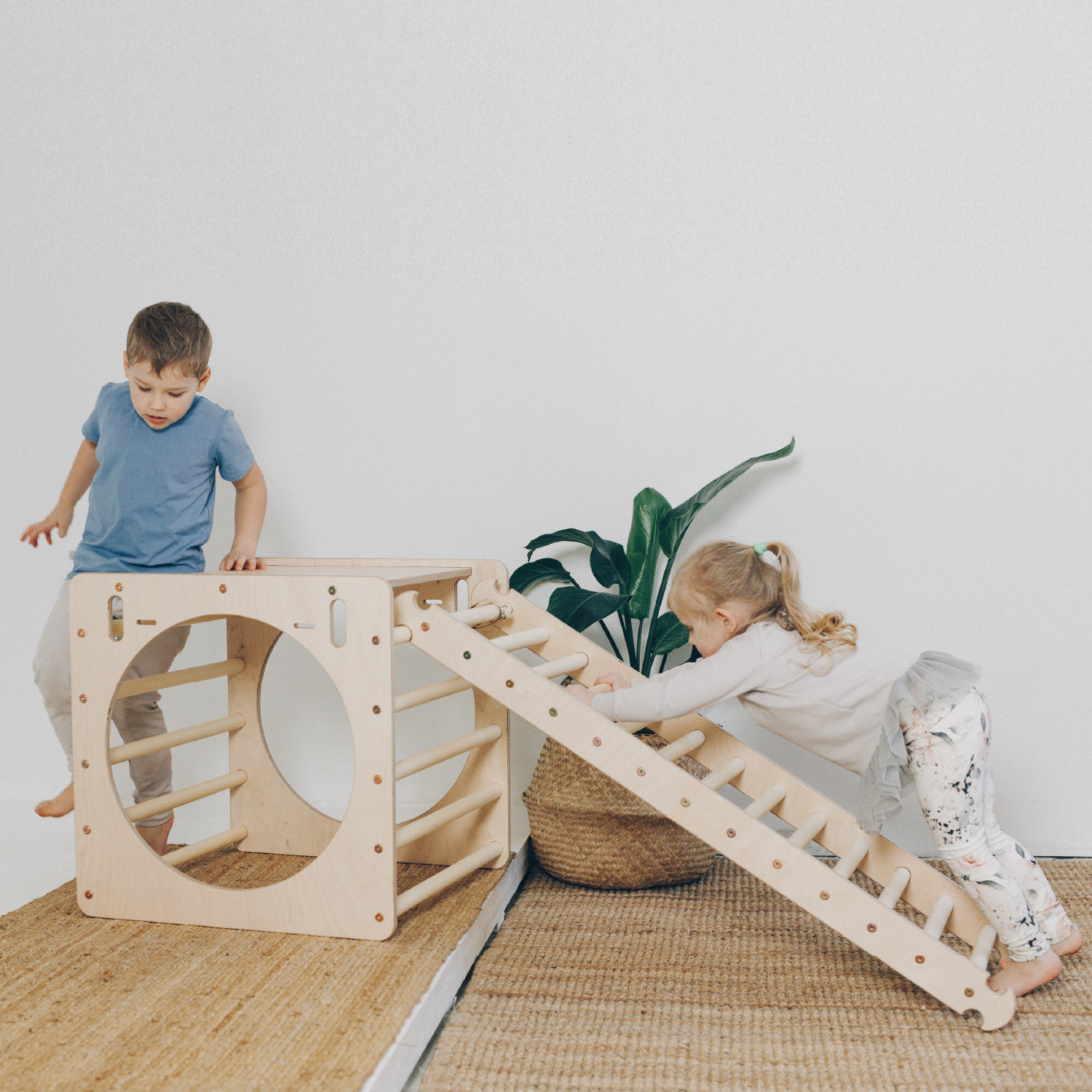 Climbing cube, reversible climbing and sliding ramp 2in1 and ladder ...