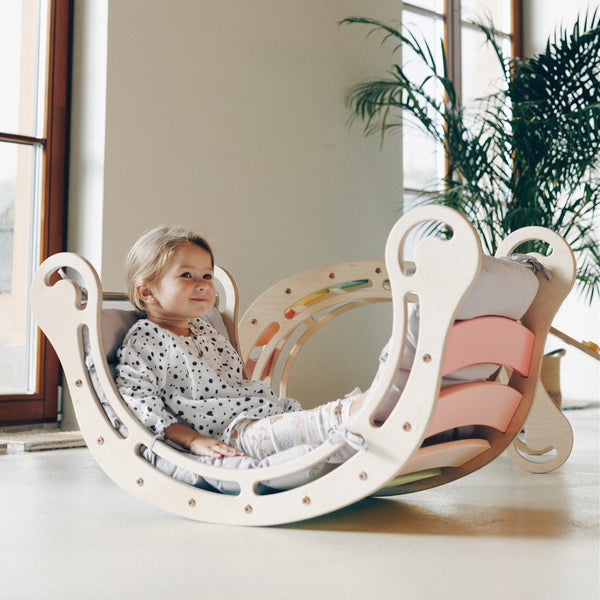 Kids top wooden rocker