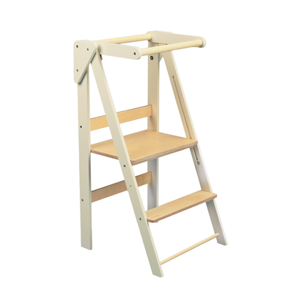 Torre de aprendizaje plegable Blanco
