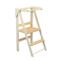 Foldable learning kitchen tower White