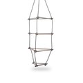 Rope ladder Triangle swing set medium grey